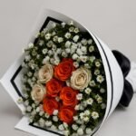 Sunset Charm Rose Bouquet
