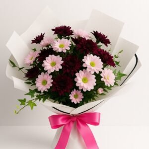 "Blush & Burgundy Charm" Bouquet Picture9 300x300